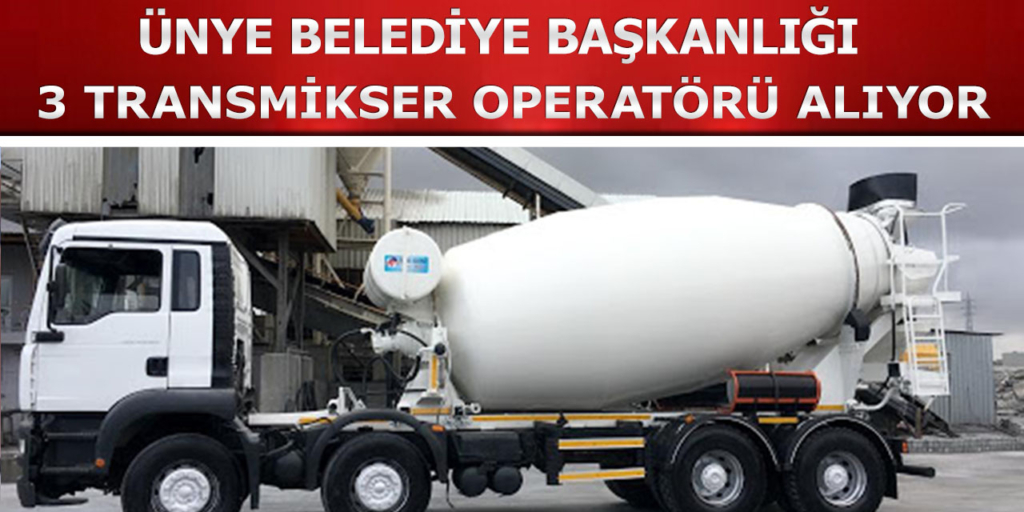 Ünye Belediyesi 3 İşçi Alımı Açıklandı