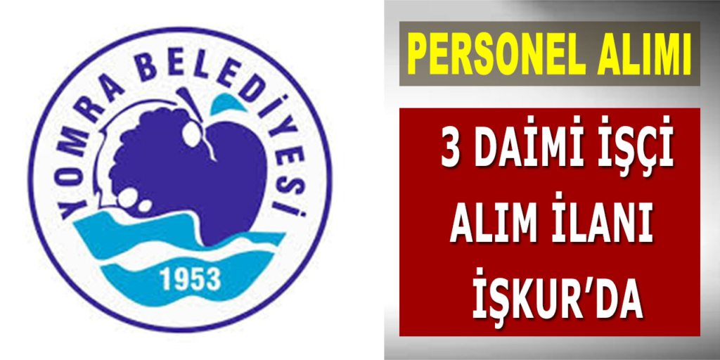 Yomra Belediyesi 3 Daimi İşçi Alımı Yapıyor