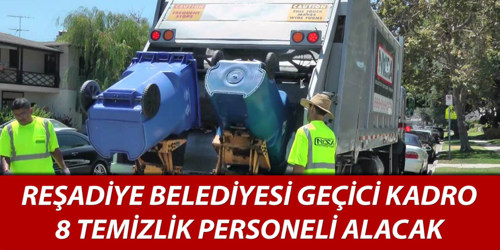 Reşadiye Belediyesi 8 Geçici İşçi Alımı Yapacak