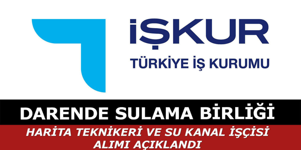 Darende Sulama Birliği 2 Mühendis ve İşçi Alıyor