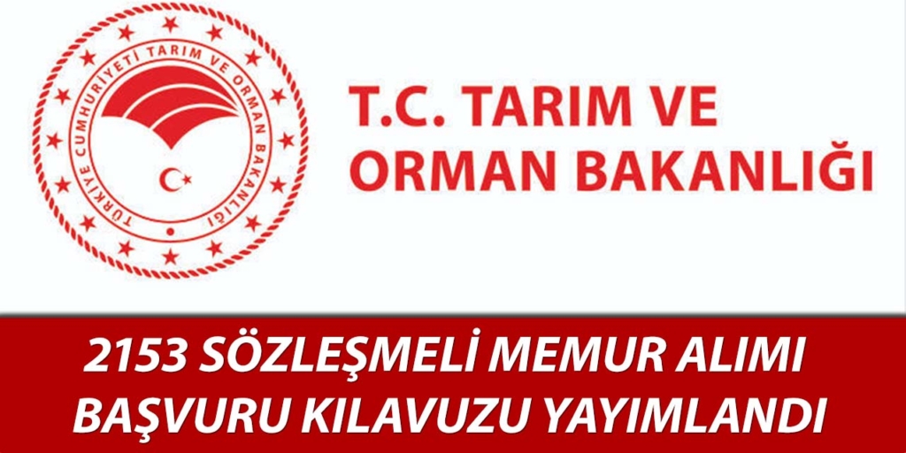 Tarım Bakanlığı KPSS 50 2153 Memur Alımı