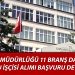Özel İdare 32 Kamu İşçisi Alımı Başvuru Detayları
