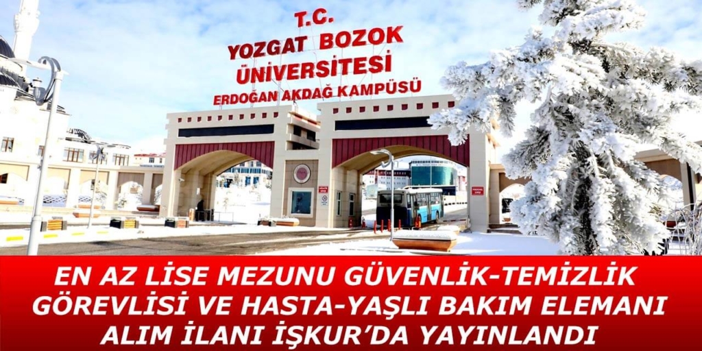 Bozok Üniversitesi 80 Personel Alımı Yapacak