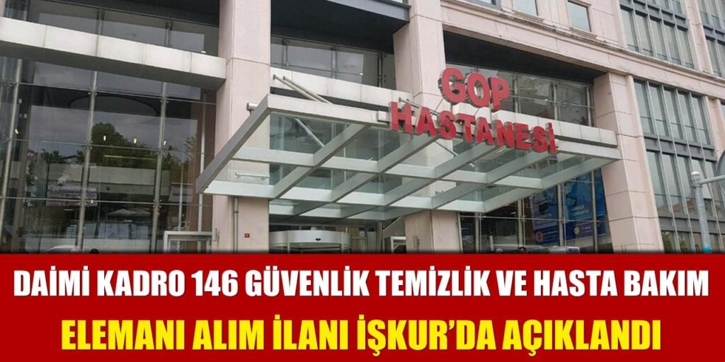 G.O.P Üniversitesi 146 Sürekli İşçi Alımı Açıklandı