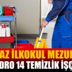 Belediyeler En Az İlkokul 14 Temizlik Erbap İşçisi Alım İlanı Verildi