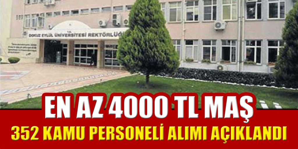 Kamu Kurumu Sınavsız 352 Personel Alacak