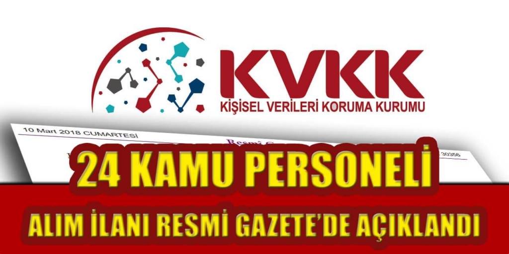 Kamu Kurumu 24 Kamu Personeli Alımı Resmi Gazete’de