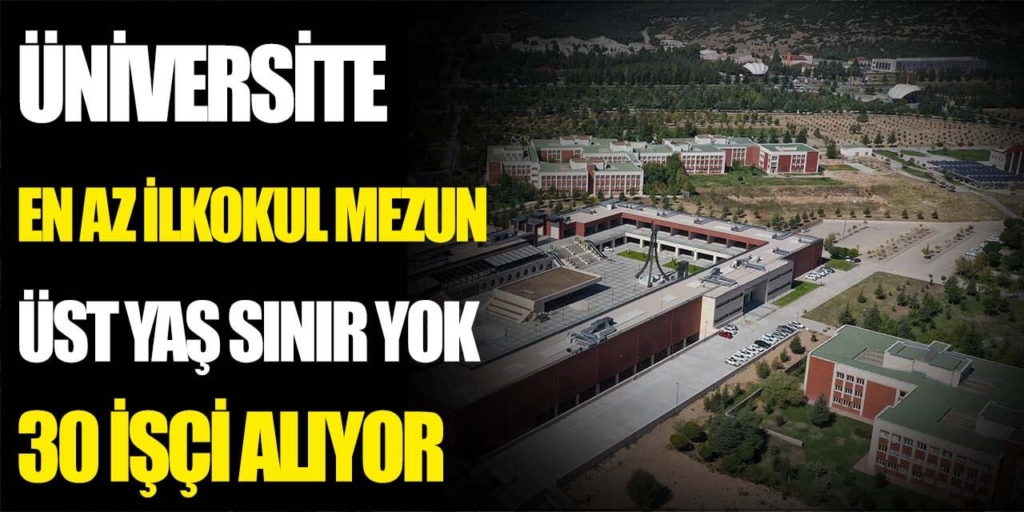 Üniversite En Az İlkokul Mezun Üst Yaş Sınırı Yok 30 Sürekli İşçi Alıyor