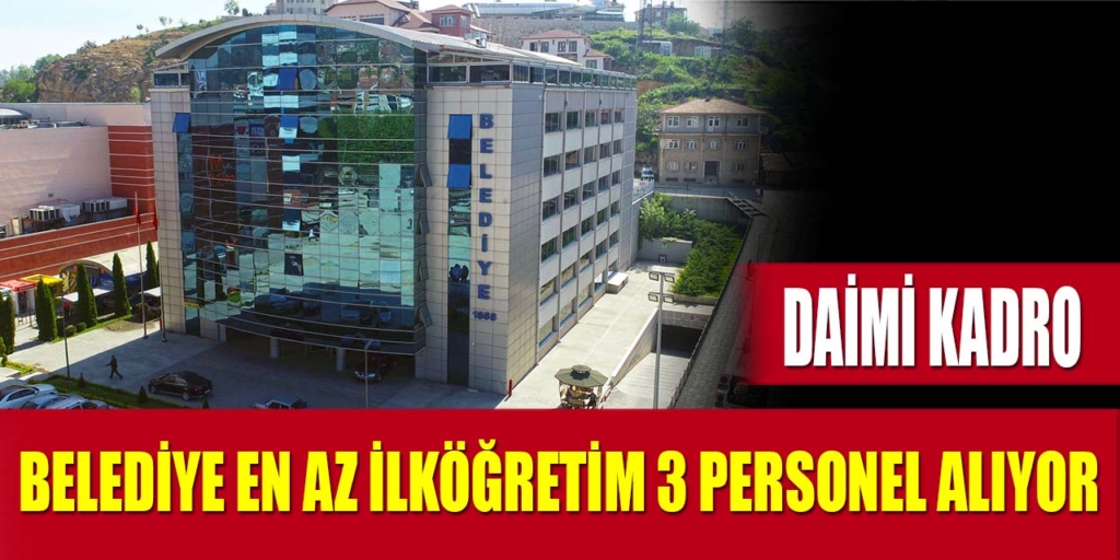 Saraydüzü Belediyesi Daimi Kadro 3 Personel Alıyor