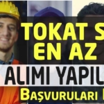 Tokat SYDV En Az Lise 5 İşçi Alacak