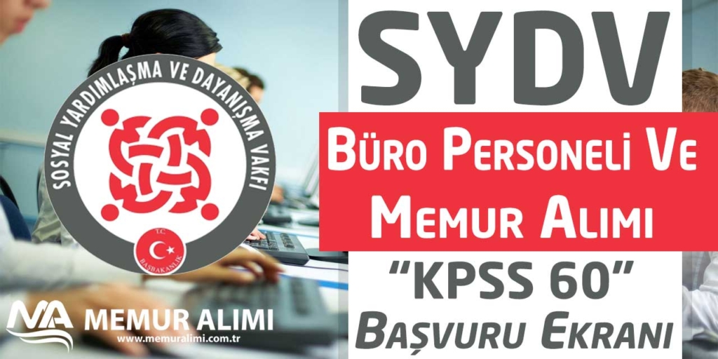 SYDV 4 Belediyeye 7 Memur Alacak! Başvuru Ekranı