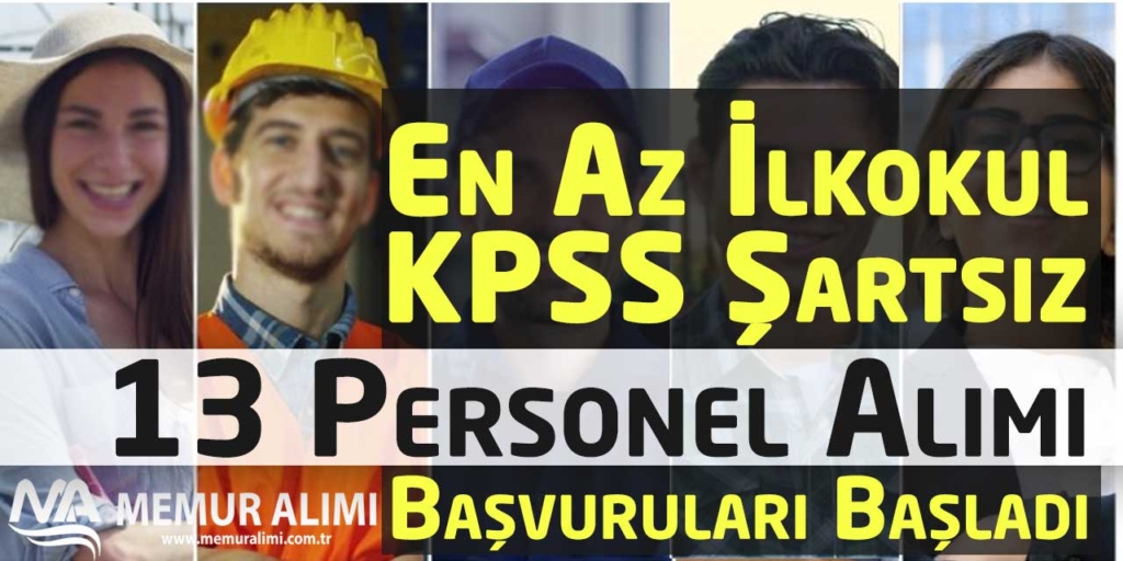 Bursa Büyükşehir Belediyesi 13 En Az İlkokul Personel Alacak