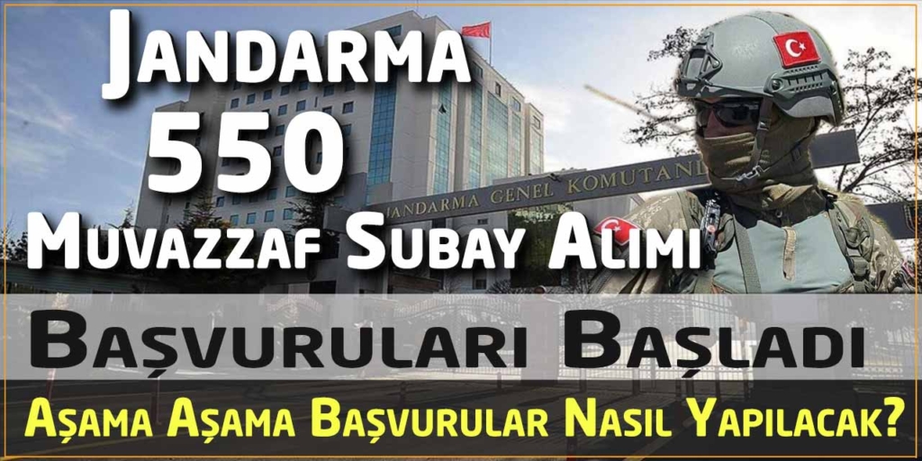 Jandarma Genel Komutanlığı 550 Muvazzaf Sözleşmeli Subay Alacak