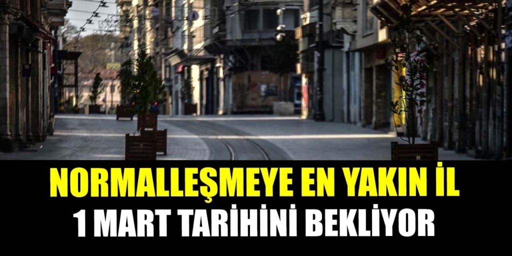 Normalleşmeye En Yakın İl 1 Mart'ı Bekliyor