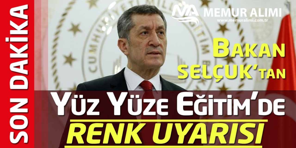 Bakan Ziya Selçuk: İllerimizi Kırmızıdan Maviye Dönmesini Bekliyoruz