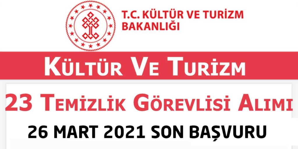 Kültür Ve Turizm Bakanlığı İŞKUR 23 Kamu Personel Alımı Yapıyor