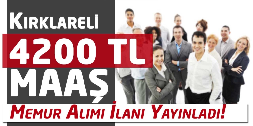 Belediye Başkanlığı 4200 TL Maaş Memur Alımı