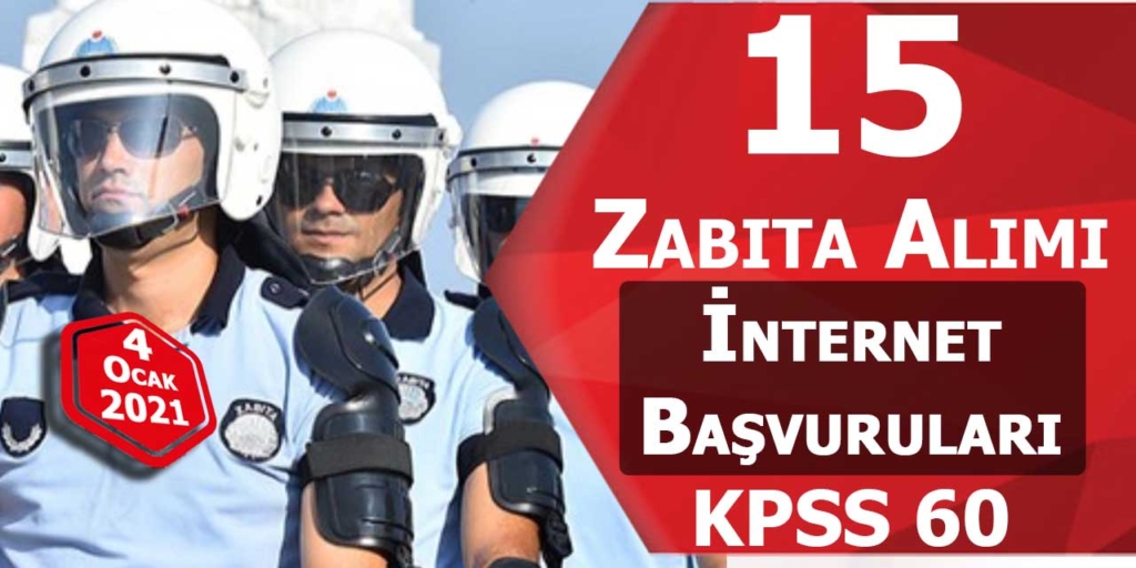 Belediye KPSS 60 Zabıta Memuru Alımı