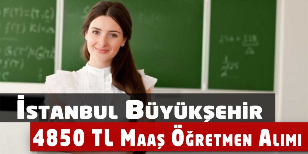 İstanbul Büyükşehir Belediyesi 4850 TL Maaş Personel Alımı