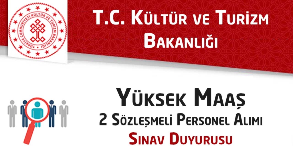 Kültür Ve Turizm 2 Sözleşmeli Personel Alımları