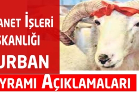 Diyanetten Kurban Bayramına İlişkin Açıklamalar