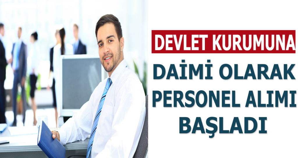 Kamu Kurumu KPSS’siz Planlama Mühendisi Alımı