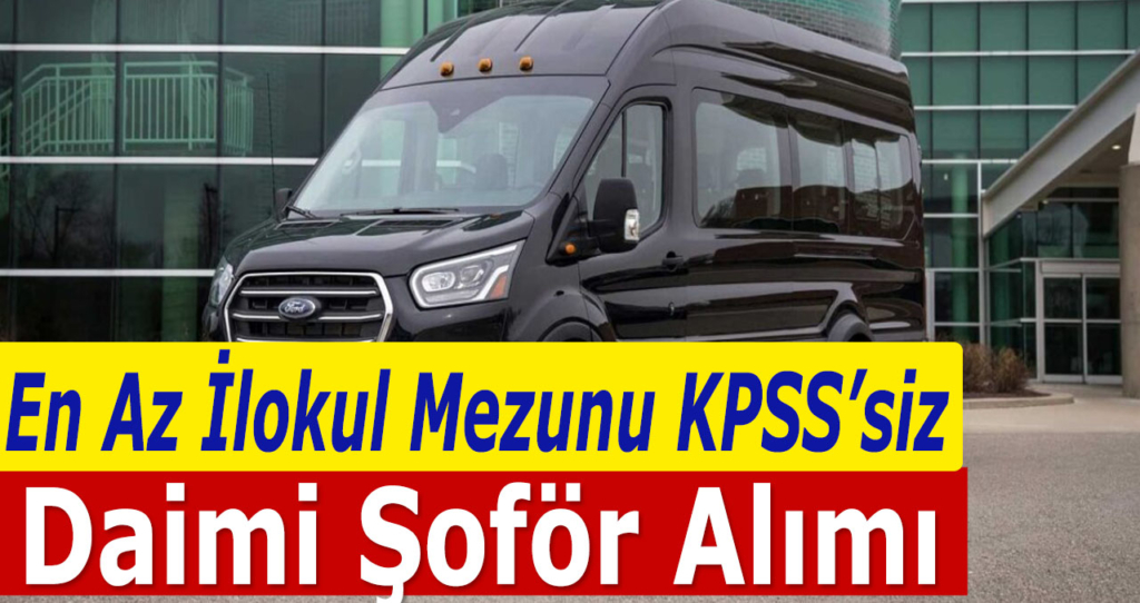 İzmir Belediyesi Şoför Alimi İlani