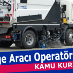 İstanbul Süpürge Aracı Operatörü Alımı İlanı