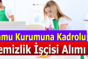 Belediye Sürekli Temizlik Personeli Alımı İlanları