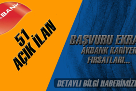 Akbank Personel Alımı 51 Açık İlan Başvuru Ekranı