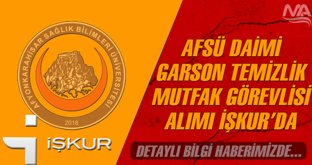 Afyon Sağlık Bilimleri Üniversitesi Sürekli İşçi Alımı - Daimi Kadro