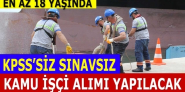 Belediye Güncel Olarak Daimi İşçi Alımı İlanları Yayınlandı