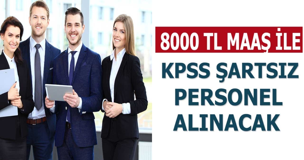 2021 KPSS Şartsız Kamu Makine Mühendisi Alımı