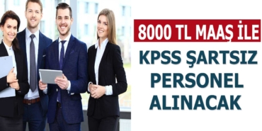 2021 KPSS Şartsız Kamu Makine Mühendisi Alımı