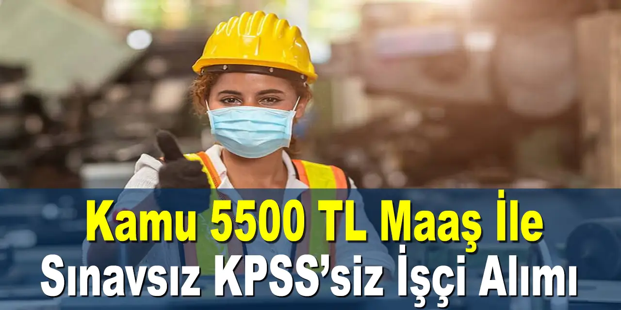 Zeytinburnu Belediyesi KPSS'siz Sınavsız Sürekli İşçi Alımı