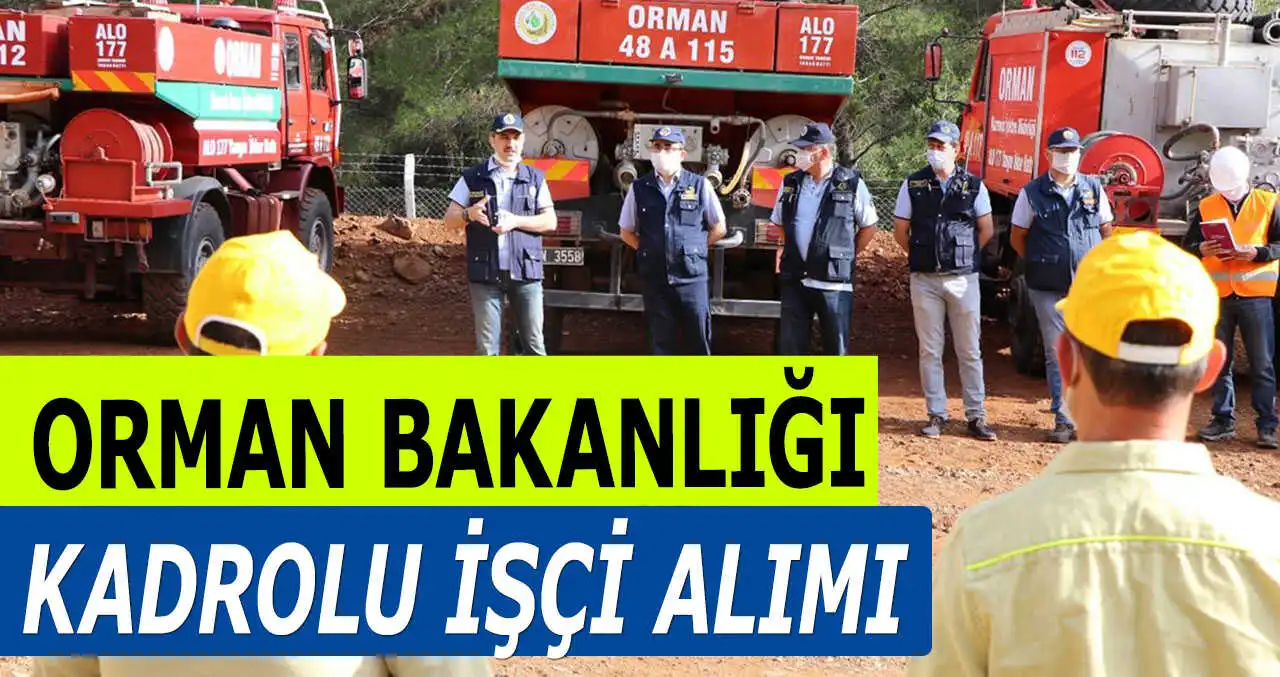 Tarım Ve Orman Bakanlığı İŞKUR Kura Çekilişi İle Sınavsız İşçi Alımı