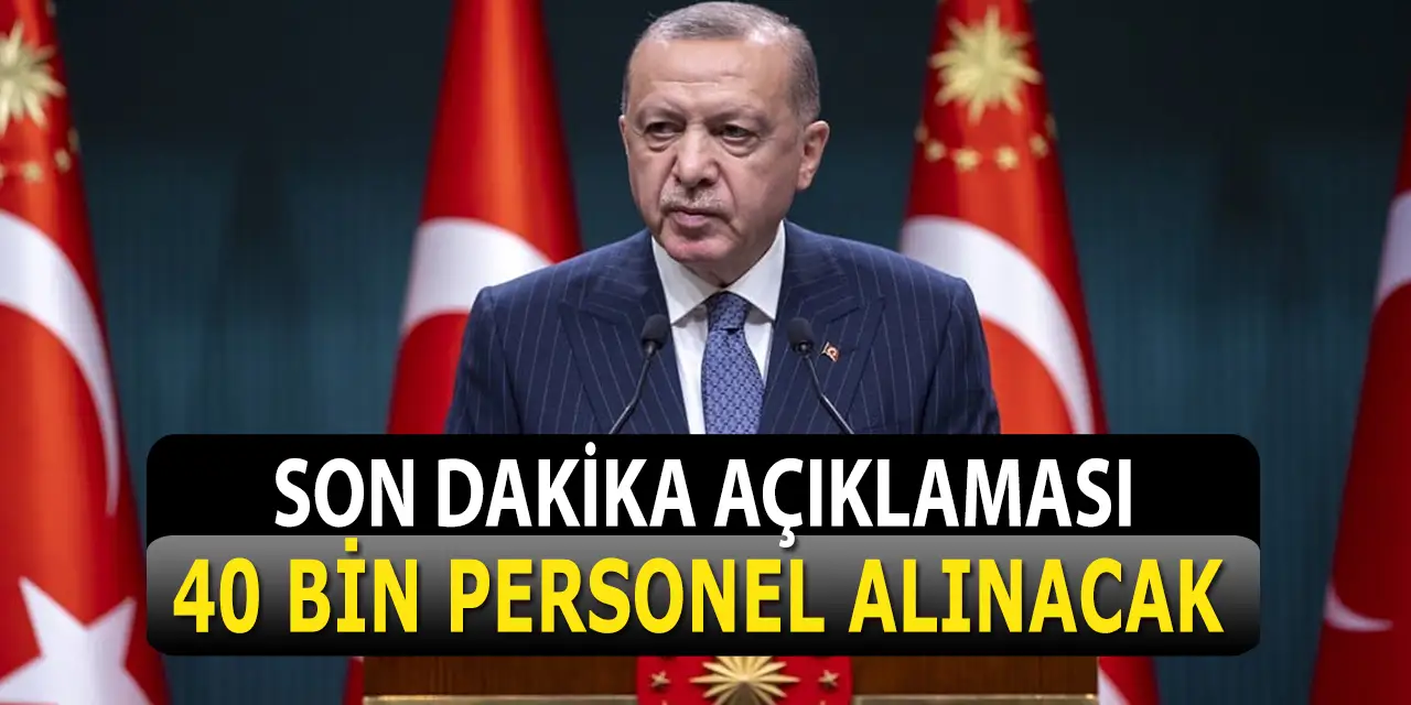 Erdoğan'dan Flaş Açıklama! Sağlık Personeli Alınacak