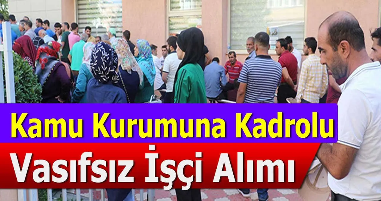 Belediye Başkanlığı Genel Olarak Kadrolu İşçi Alımı İlanı Yayınladı