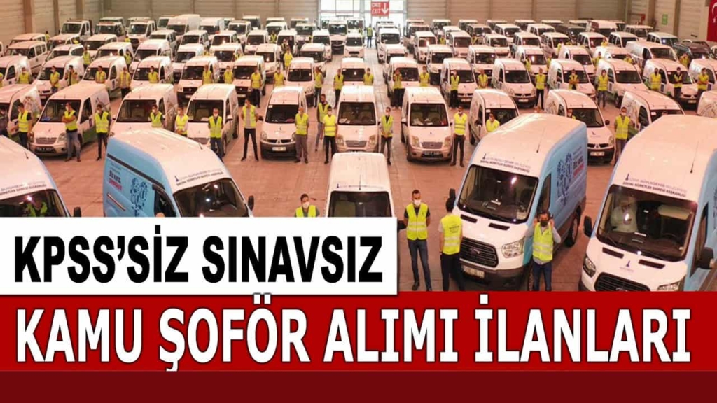 Bayrampaşa Belediyesi Sınavsız işkur şoför alımı