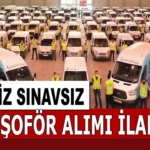 Bayrampaşa Belediyesi Sınavsız işkur şoför alımı