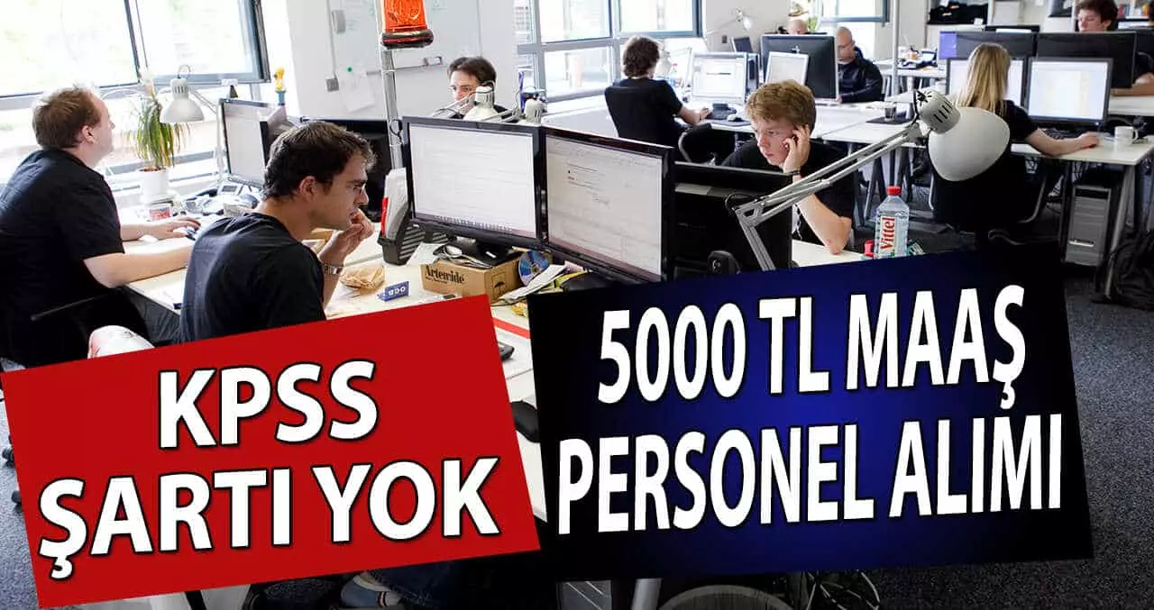 Kamu personel alımı ile KPSS şartsız yardımcı personel alımı