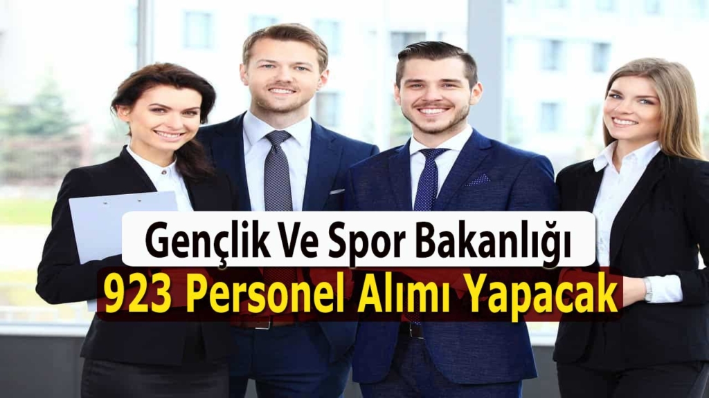 Gençlik ve spor bakanlığı spor uzmanı, gençlik çalışanı ve psikolog alımı