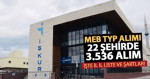 MEB 3.536 TYP Temizlik Görevlisi Alımı Yapıyor! İşte 22 Şehir Listesi ve Kontenjanlar!