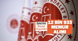 Adalet Bakanı 12.933 Kamu Personeli Alımı Yapacağını Duyurdu!