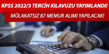 KPSS 2022/3 Tercih Kılavuzu Başvuruları Başladı! Ulaştırma ve Altyapı Bakanlığı 87 Memur Alımı Yapacak! KPSS 2022/3 Tercih Kılavuzu Başvuruları Başladı! Ulaştırma ve Altyapı Bakanlığı 87 Memur Alımı Yapacak!