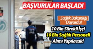 Sağlık Bakanlığı 20 Bin Kamu Personeli Alımı Yapacak!