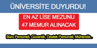 Amasya Üniversitesi 47 Büro Personeli, Güvenlik, Destek Personeli Alımı Yapacak!