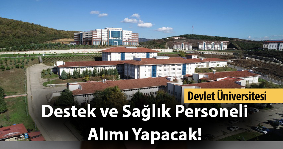 Devlet Üniversitesi En Az Lise Mezunu Destek ve Sağlık Personeli Alımı Yapacak!