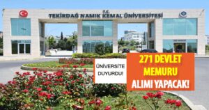 Üniversite Mülakatsız 271 Devlet Memuru Alımı Yapacak!