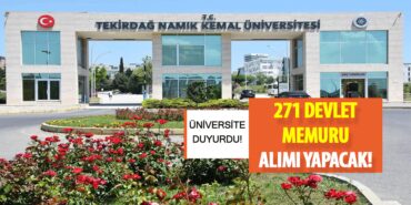 Üniversite Mülakatsız 271 Devlet Memuru Alımı Yapacak!